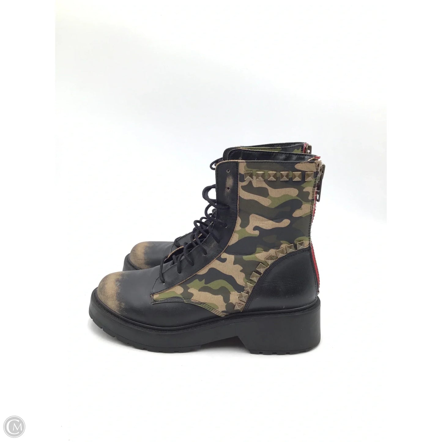Boots Combat By Steve Madden In Camouflage Print, Size: 9