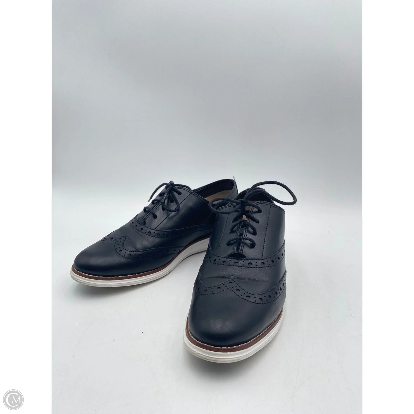 Shoes Flats By Cole-haan In Black & White, Size: 8.5