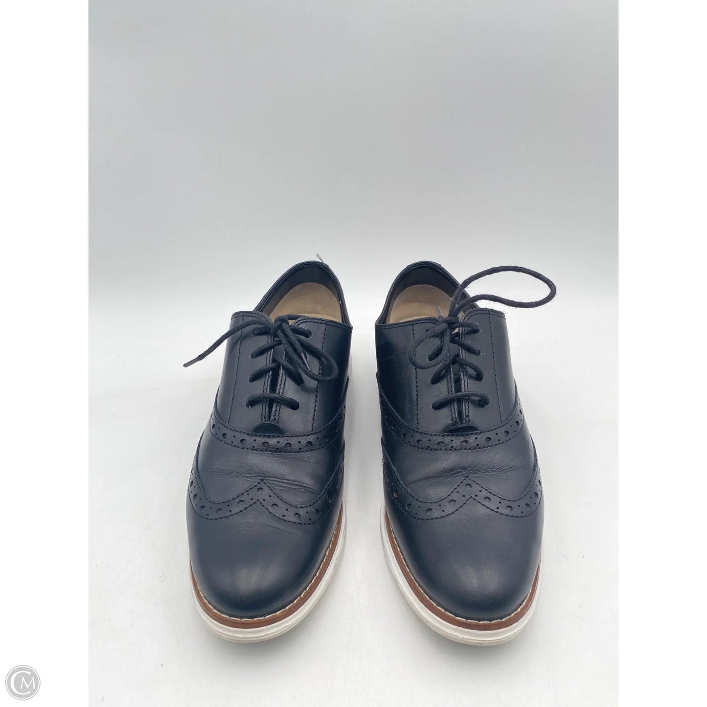 Shoes Flats By Cole-haan In Black & White, Size: 8.5