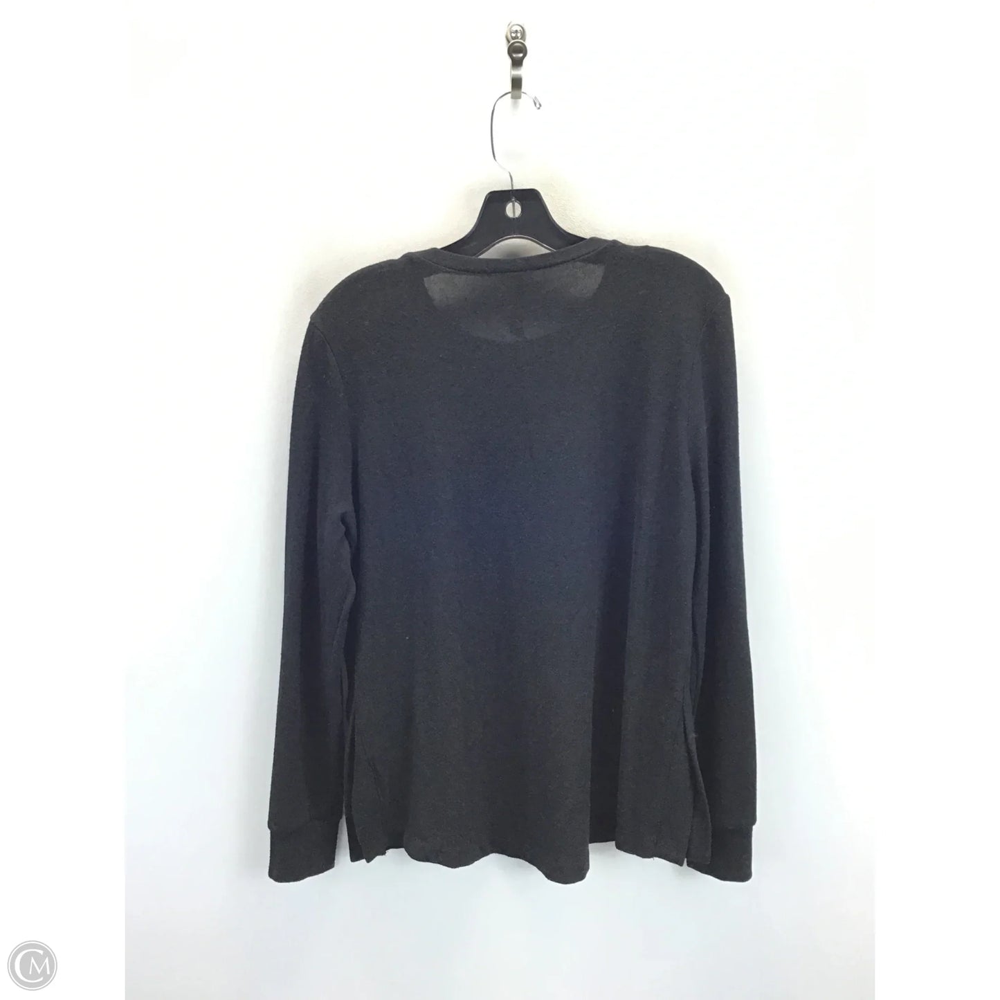 Sweater By Lord And Taylor In Black & Orange, Size: L