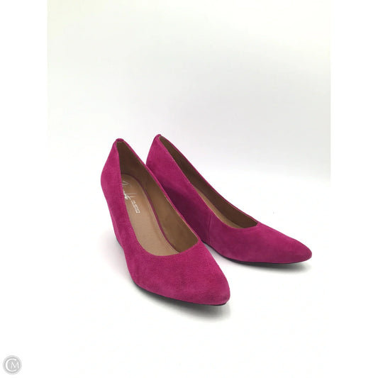 Shoes Heels Wedge By Franco Sarto In Pink, Size: 9