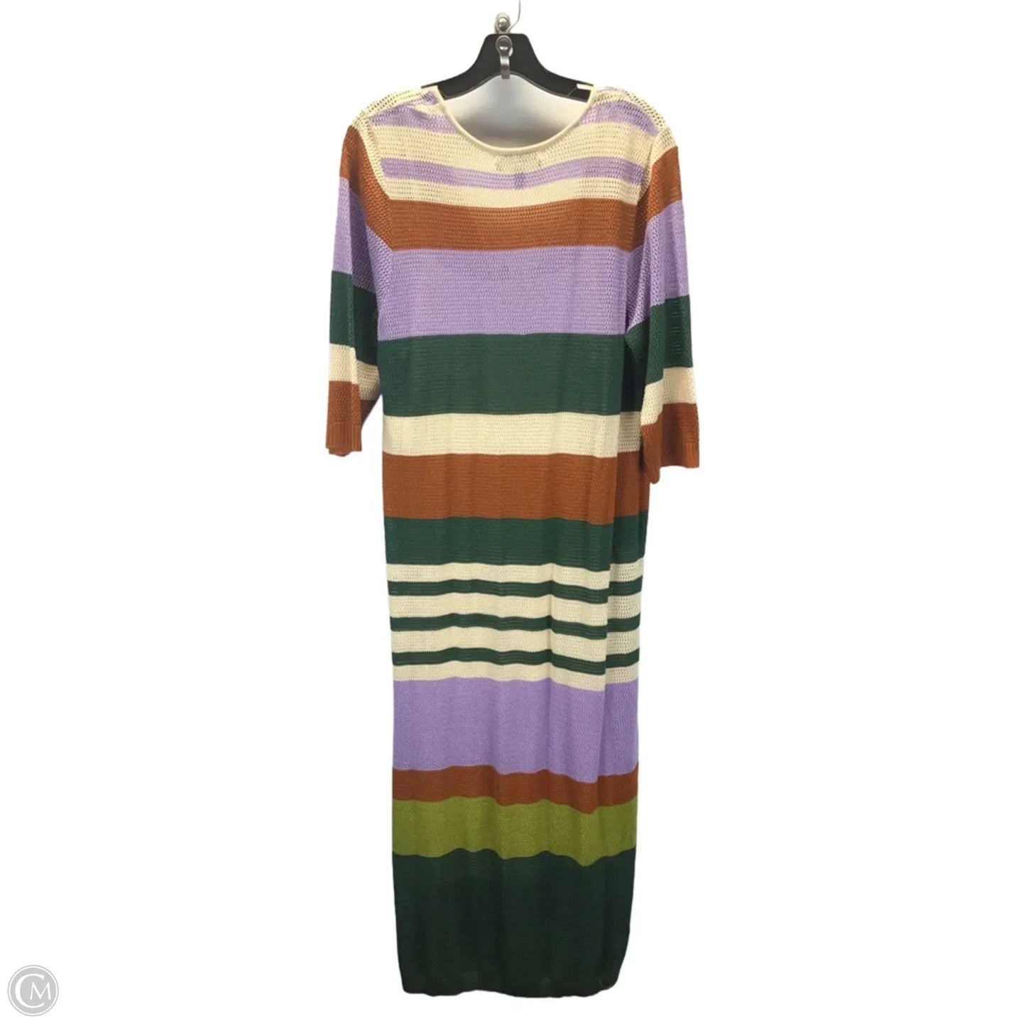 Dress Casual Midi By Eloquii In Multi-colored, Size: 1x