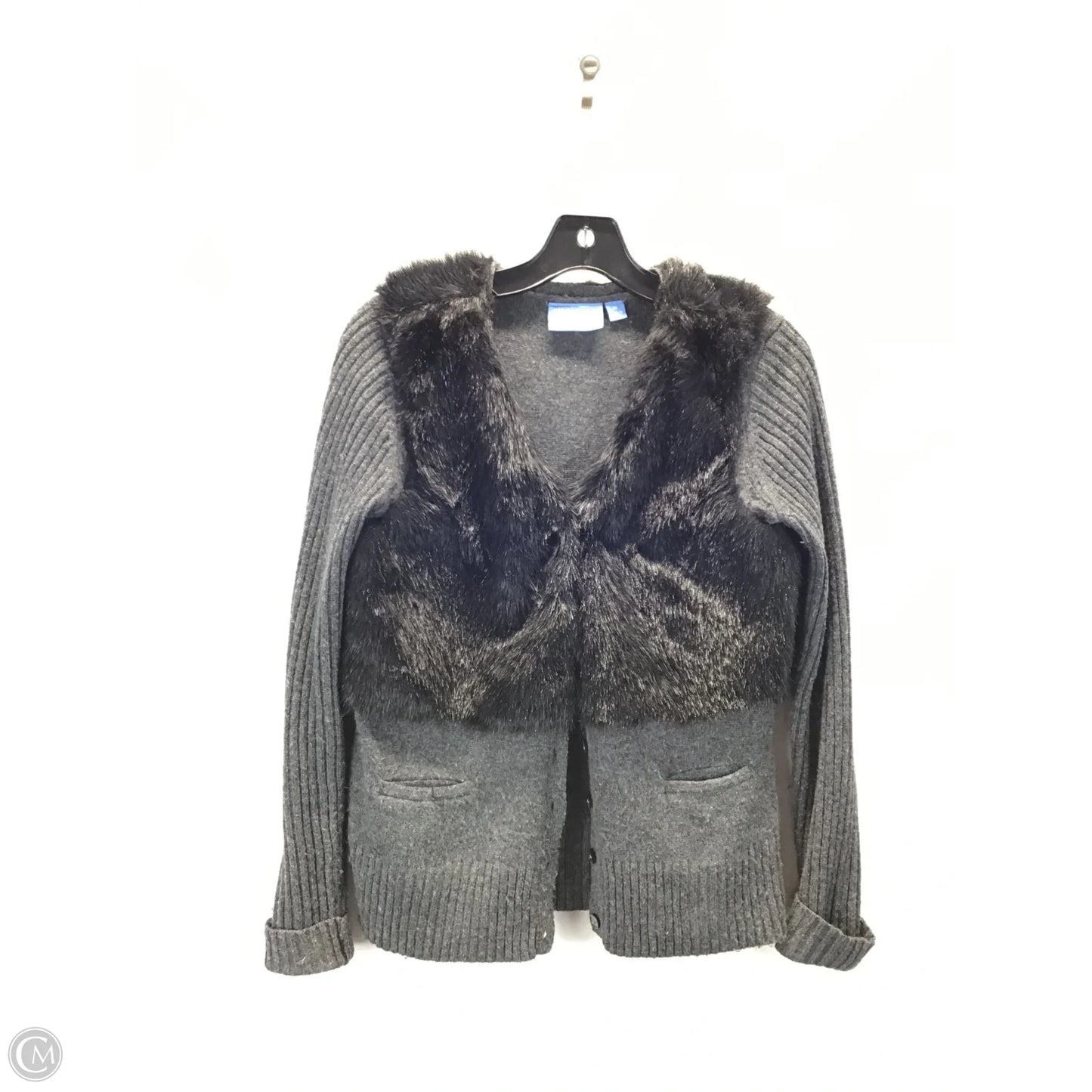 Cardigan By Simply Vera In Grey, Size: M