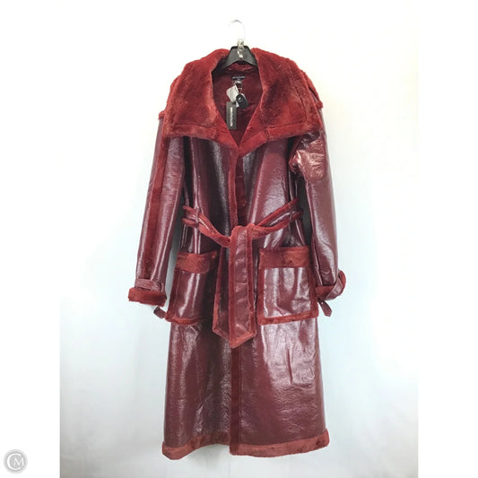 Coat Other By Pretty Little Thing In Maroon, Size: 8