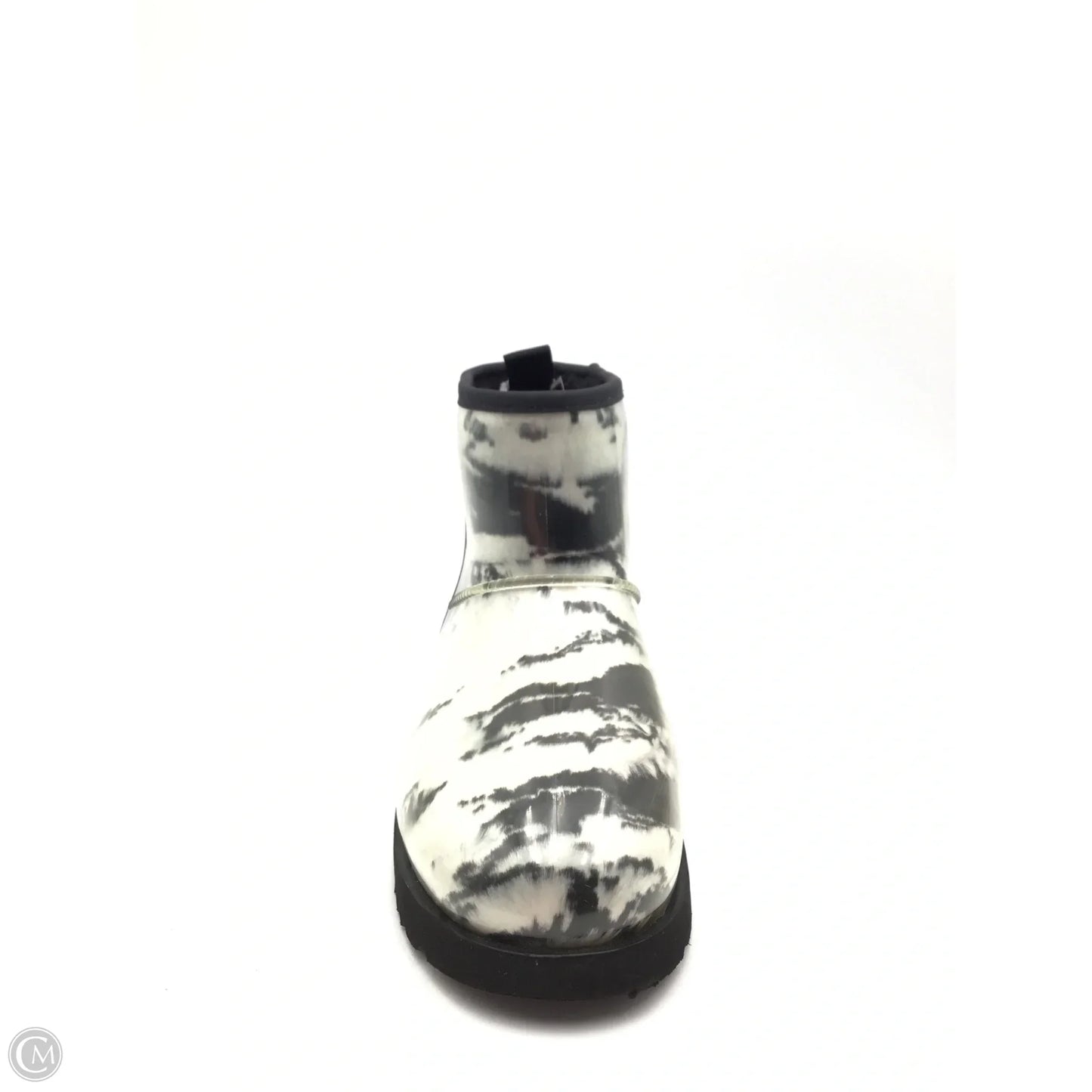 Boots Designer By Ugg In Black & White, Size: 9