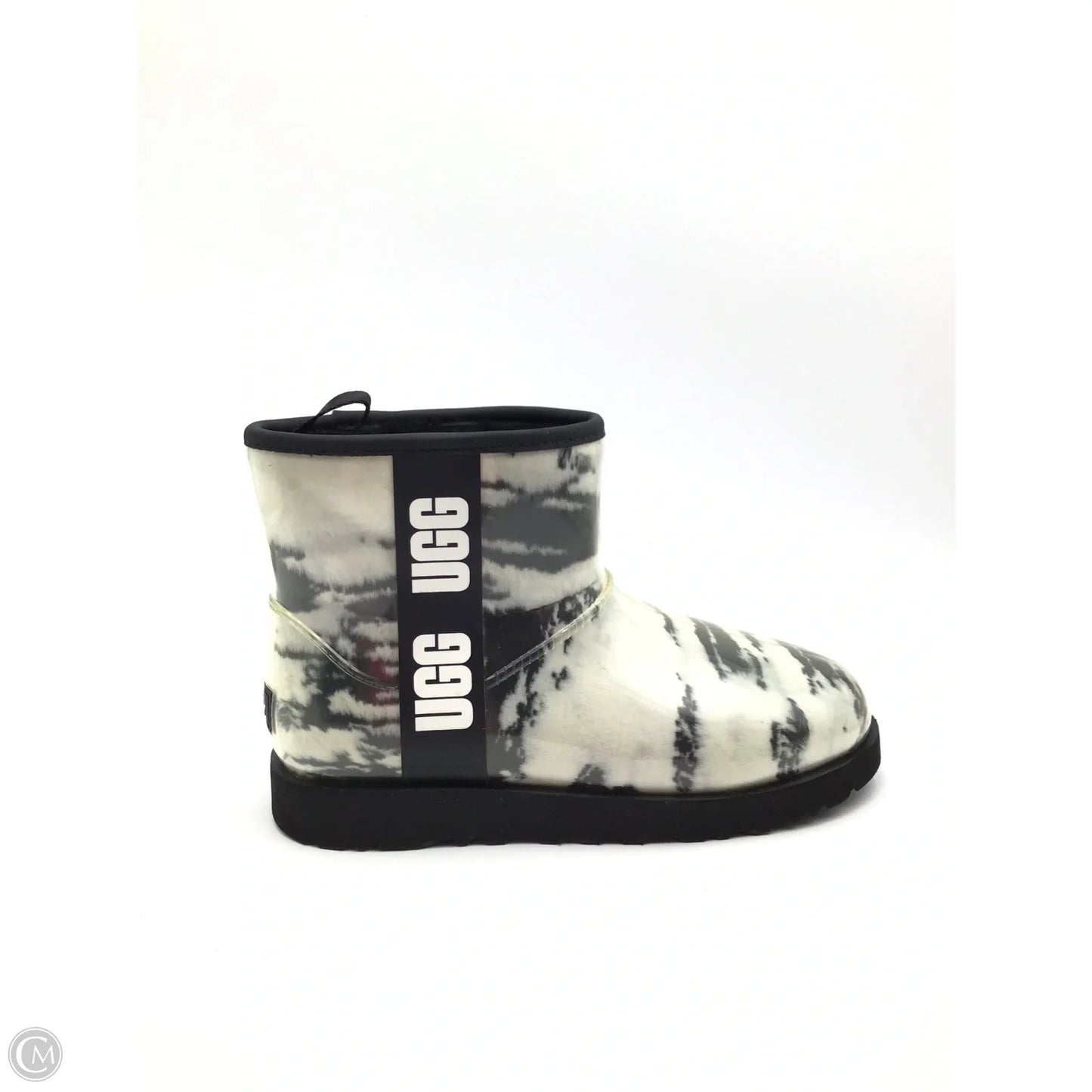 Boots Designer By Ugg In Black & White, Size: 9