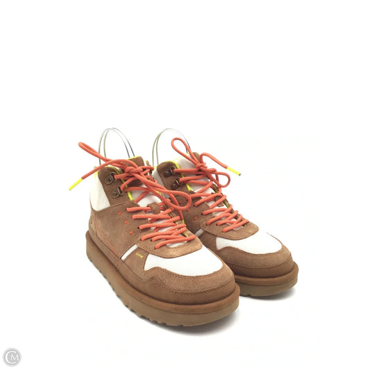 Boots Designer By Ugg In Orange & Tan, Size: 8.5