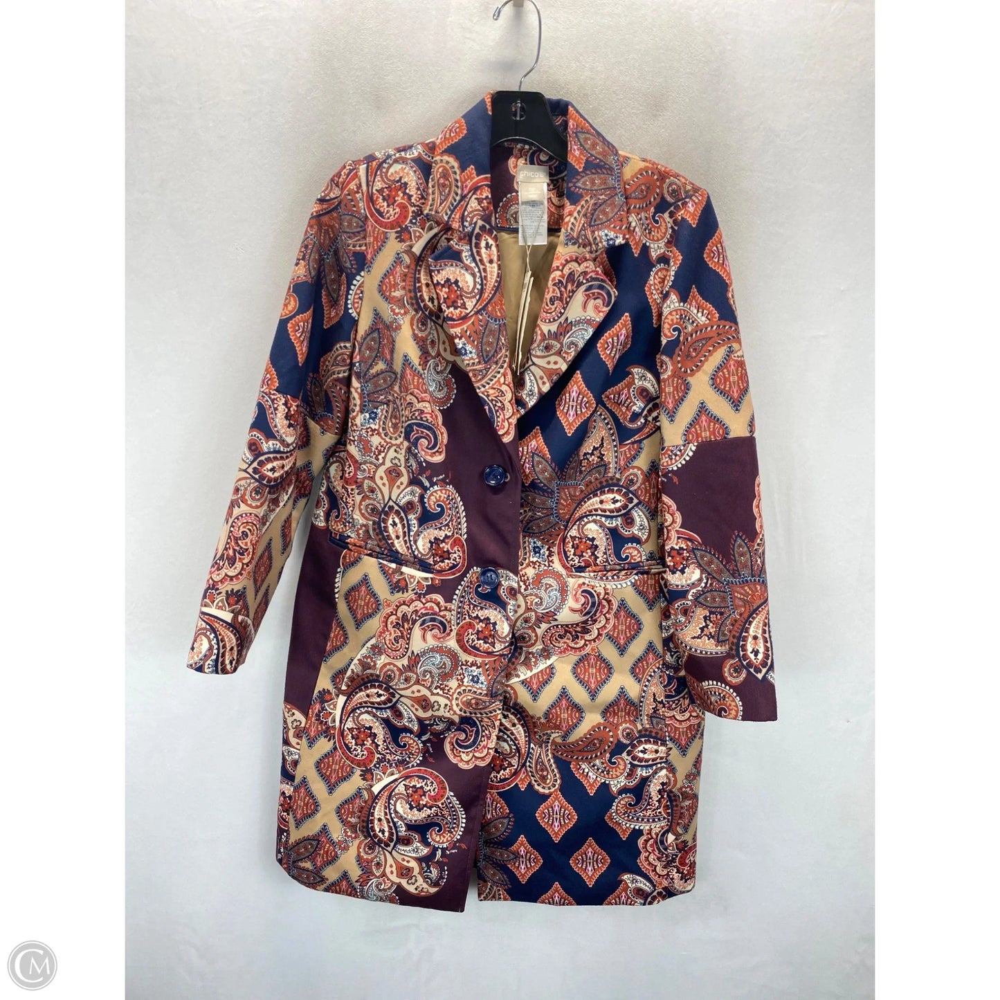 Coat Other By Chicos In Paisley Print, Size: Sp