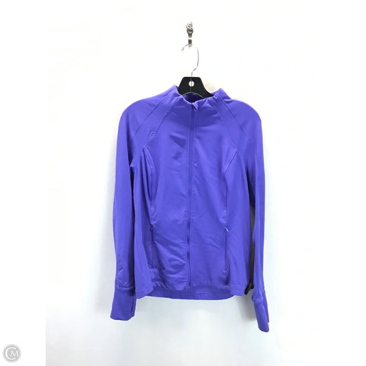Athletic Jacket By Avia In Blue, Size: M