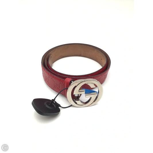 Belt Luxury Designer By Gucci, Size: Medium