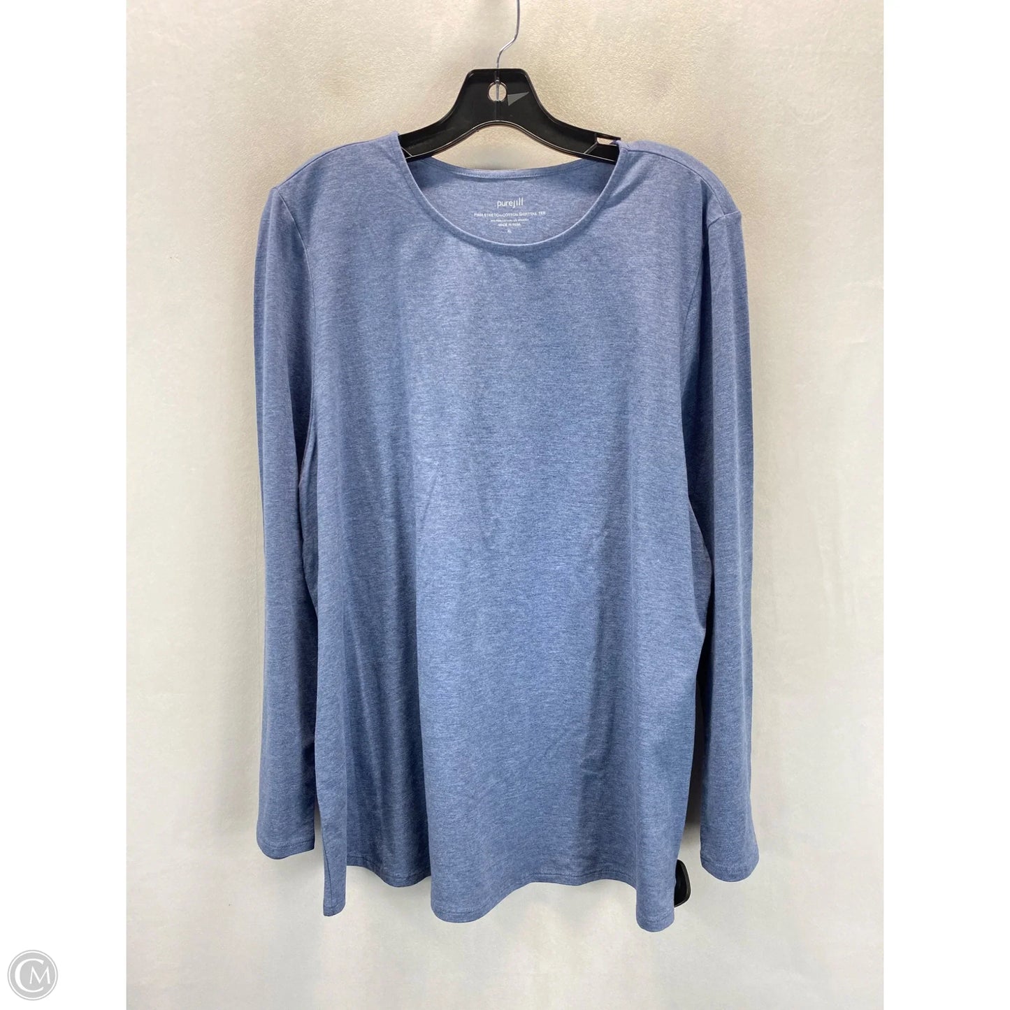 Top Long Sleeve By Pure Jill In Blue, Size: Xl