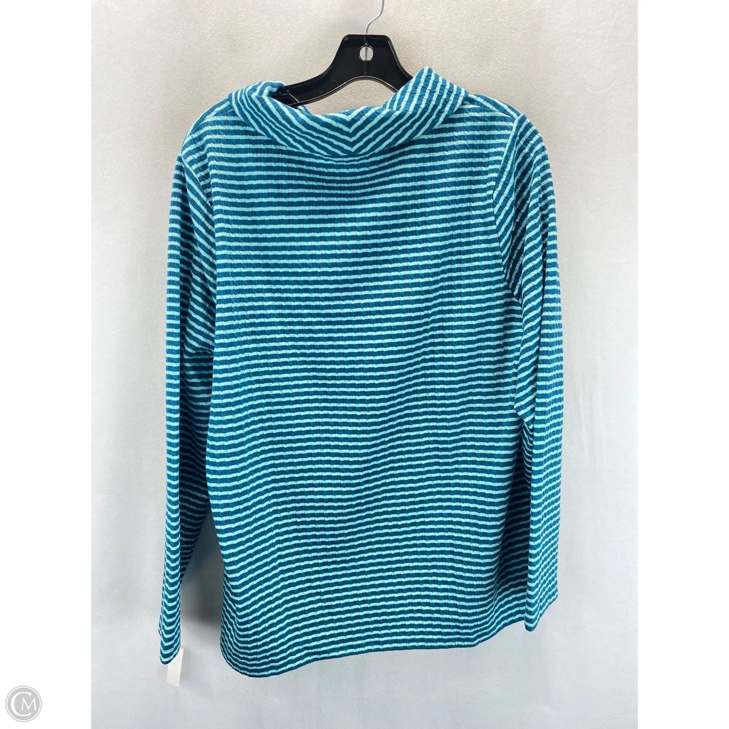 Top Long Sleeve By Talbots In Striped Pattern, Size: Xl