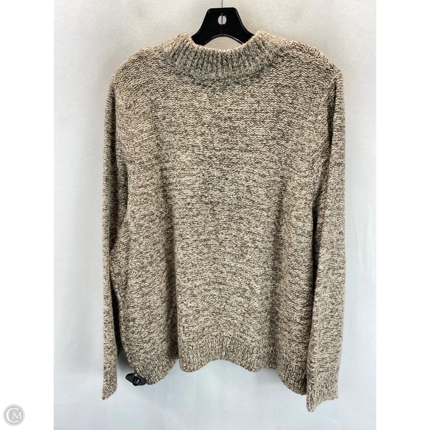 Sweater By Tommy Hilfiger In Brown & Cream, Size: Xxl