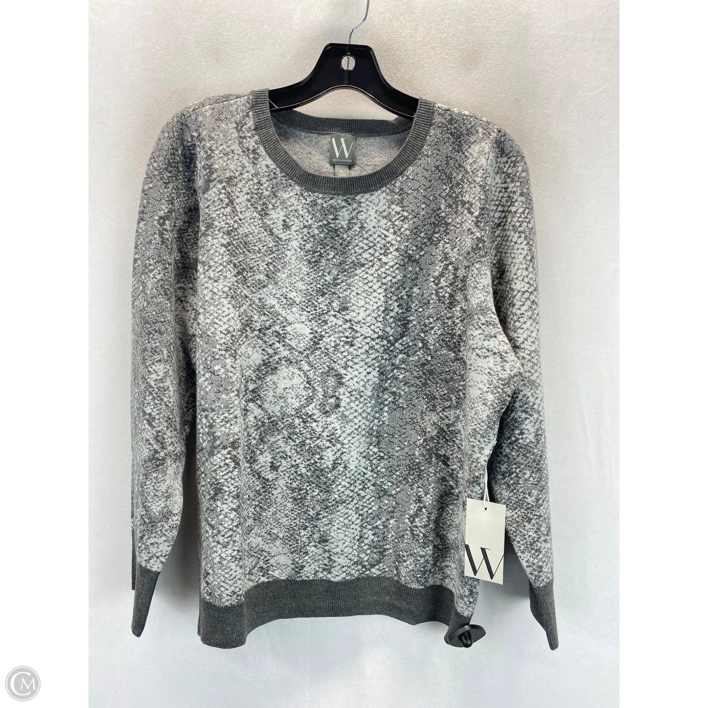 Sweater By Worthington In Snakeskin Print, Size: Xl