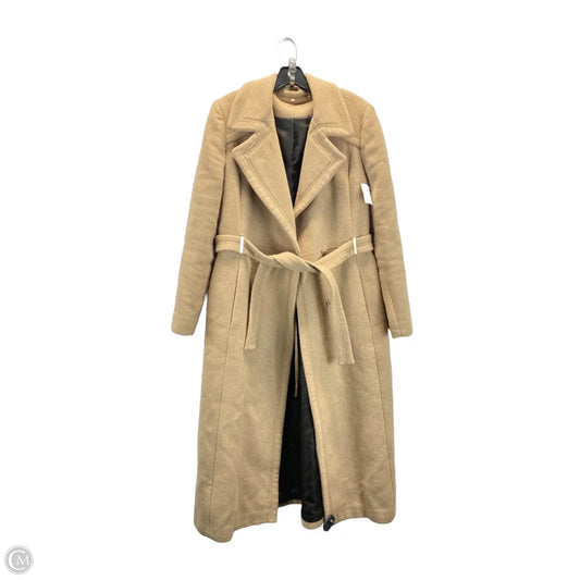 Coat Trench Coat By Calvin Klein In Tan, Size: 12
