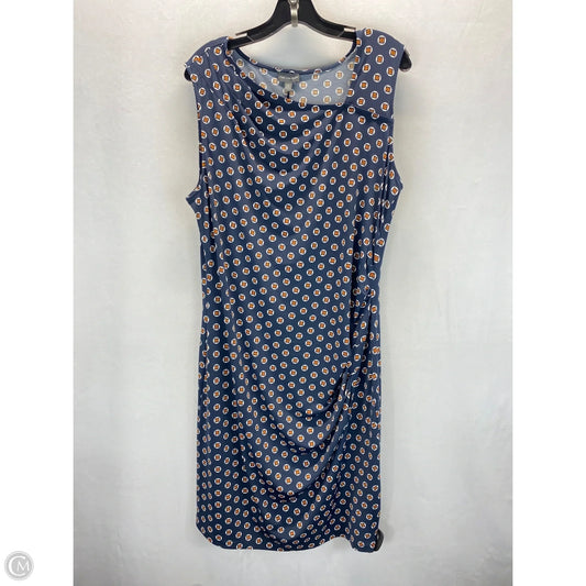 Dress Casual Midi By Limited In Blue, Size: Xl