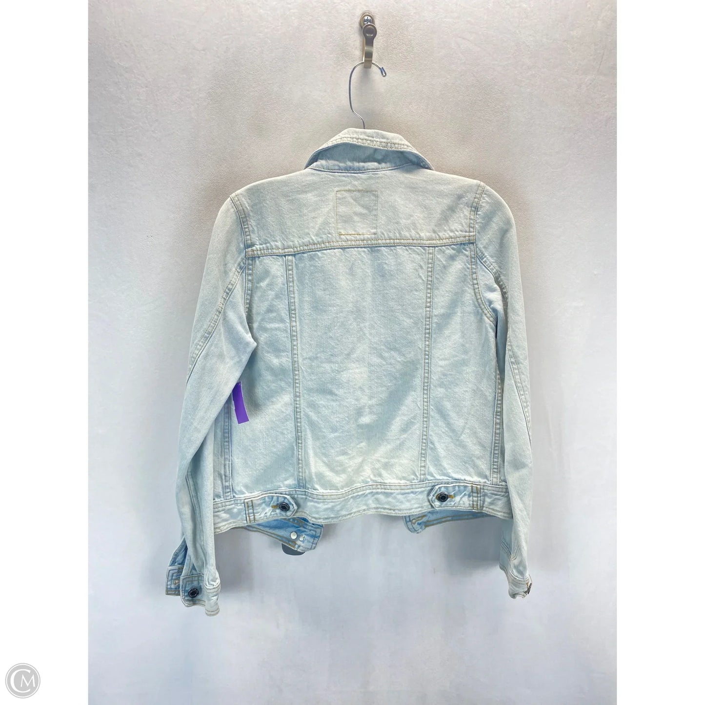 Jacket Denim By Mossimo In Blue, Size: S