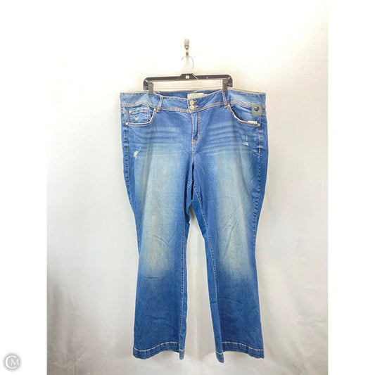 Jeans Flared By Torrid In Blue, Size: 24