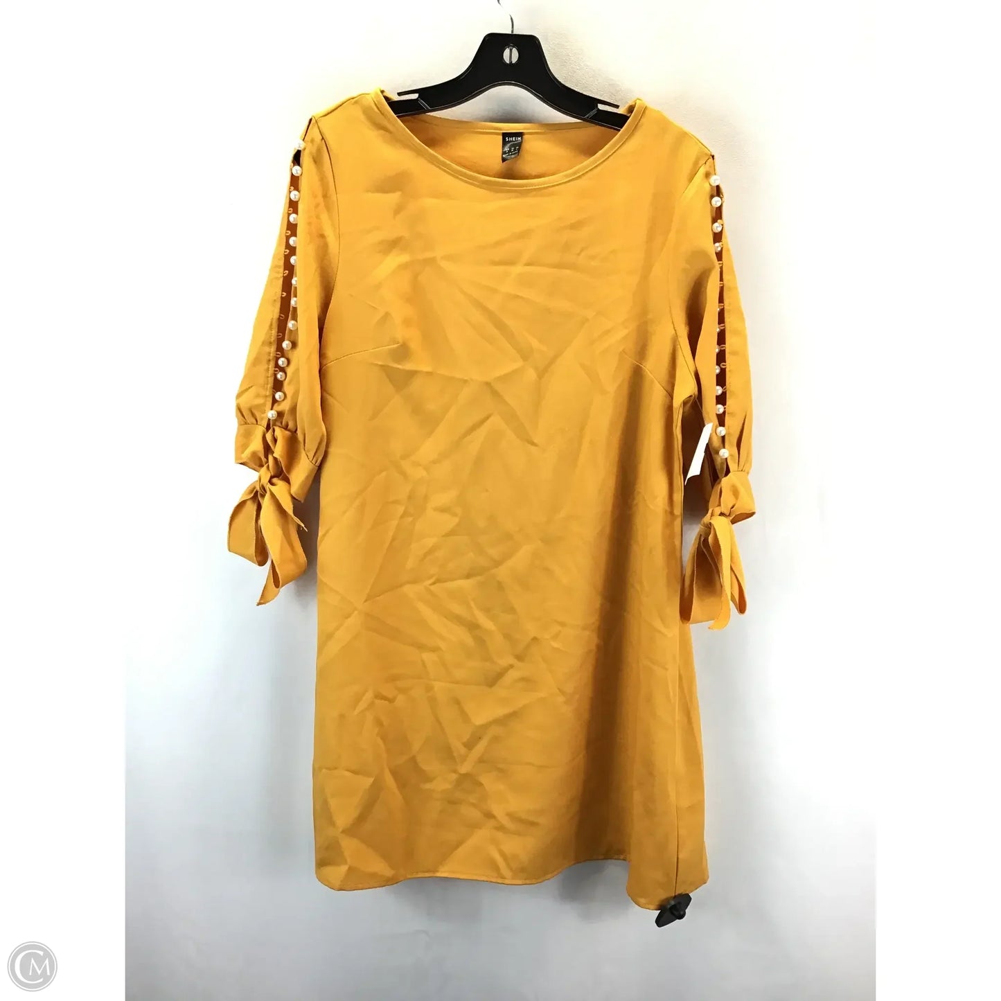 Dress Casual Midi By Shein In Gold, Size: 6