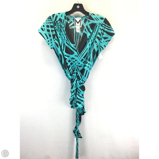 Top Short Sleeve By Clothes Mentor In Black & Green, Size: S