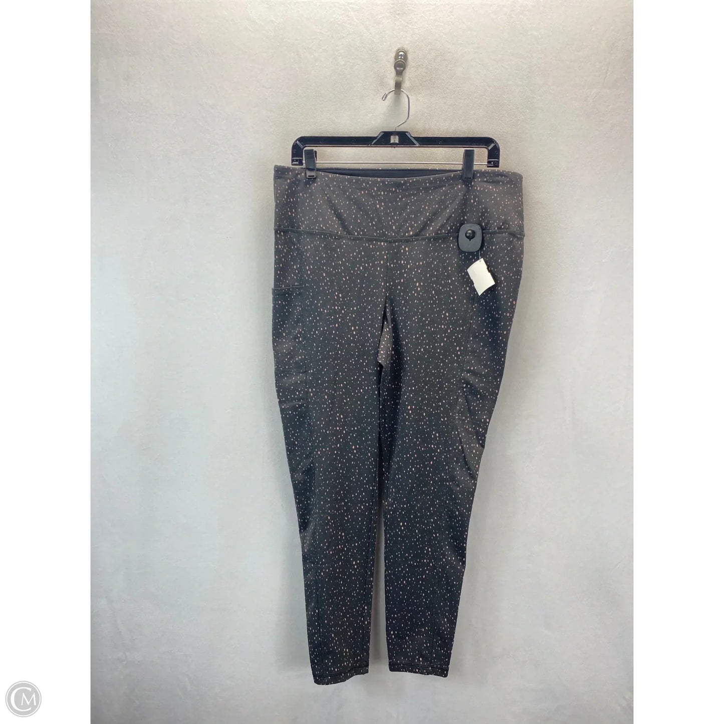 Athletic Leggings By Chicos In Grey, Size: L