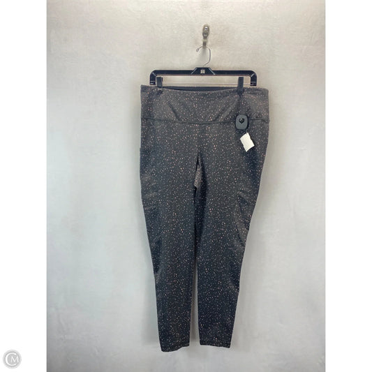 Athletic Leggings By Chicos In Grey, Size: L