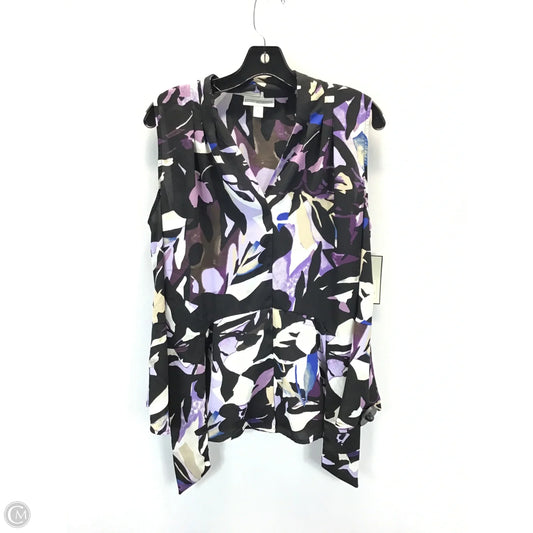 Top Sleeveless By Dana Buchman In Multi-colored, Size: L