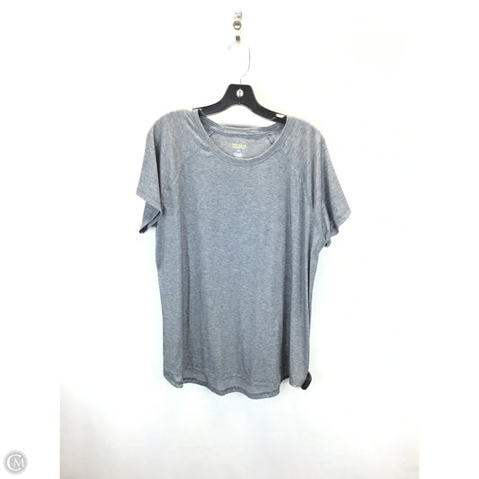 Top Short Sleeve By Tek Gear In Grey, Size: Xl