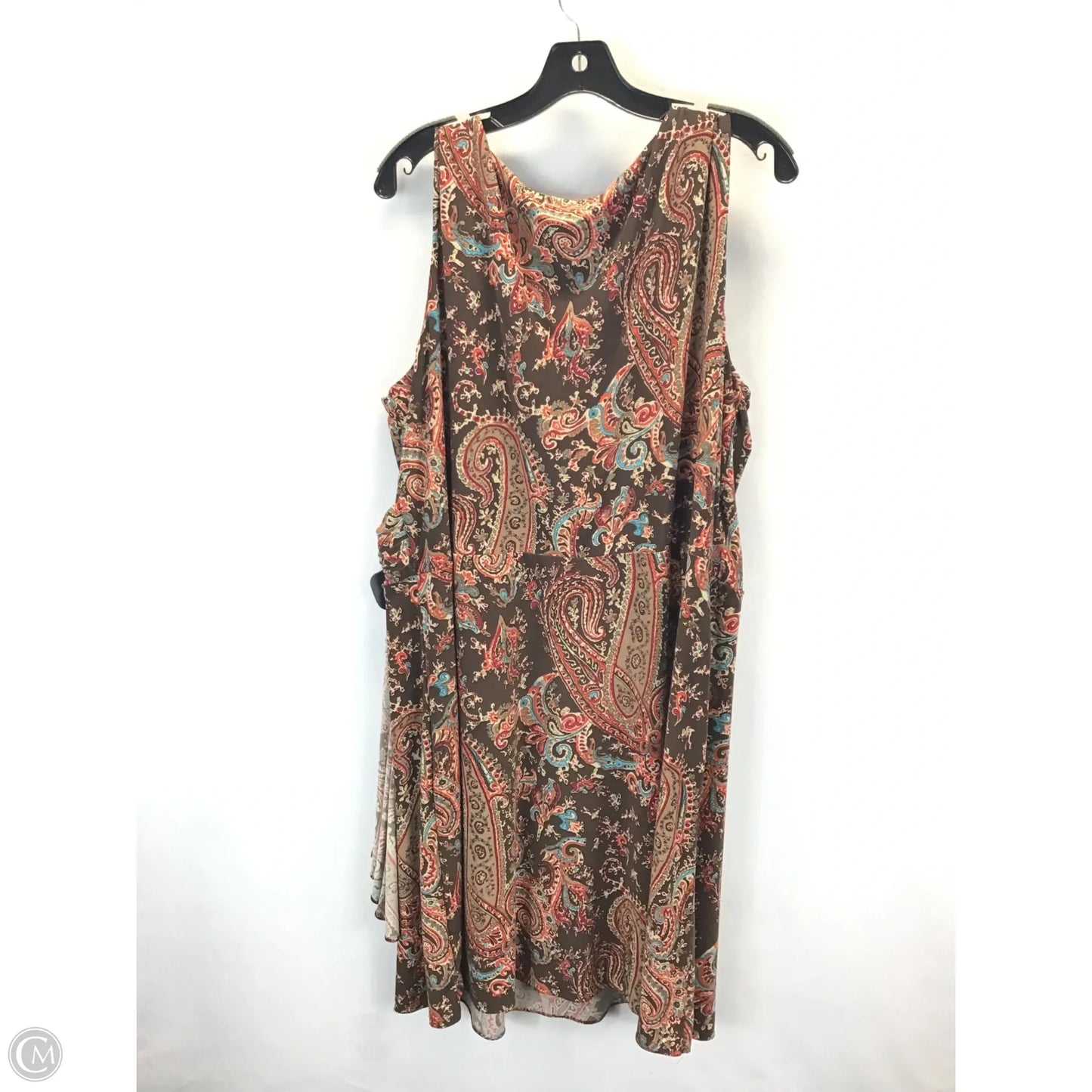 Dress Casual Midi By Lauren By Ralph Lauren In Paisley Print, Size: 3x