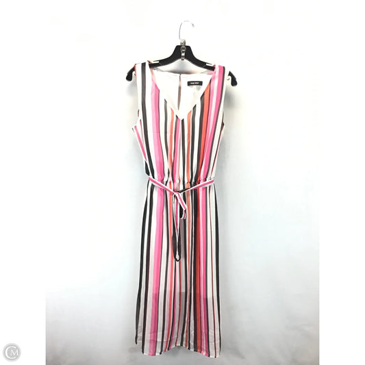 Dress Casual Maxi By Nine West In Striped Pattern, Size: 12