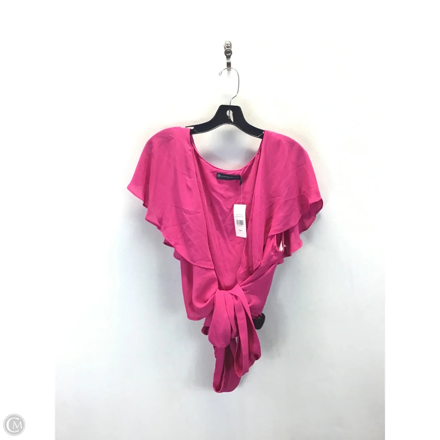 Top Short Sleeve By Fashion To Figure In Pink, Size: 1x
