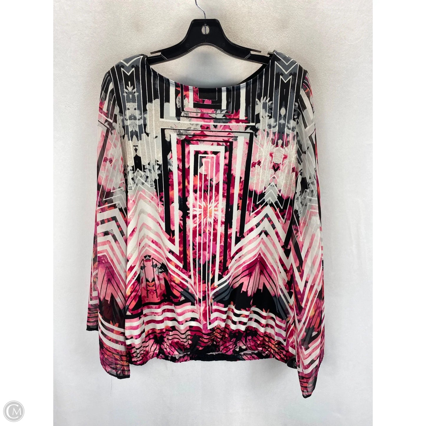 Top Long Sleeve By Style And Company In Multi-colored, Size: L