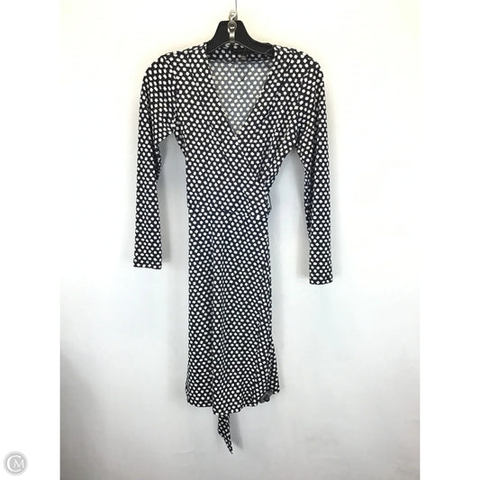 Dress Casual Midi By Banana Republic In Black & White, Size: Xxs