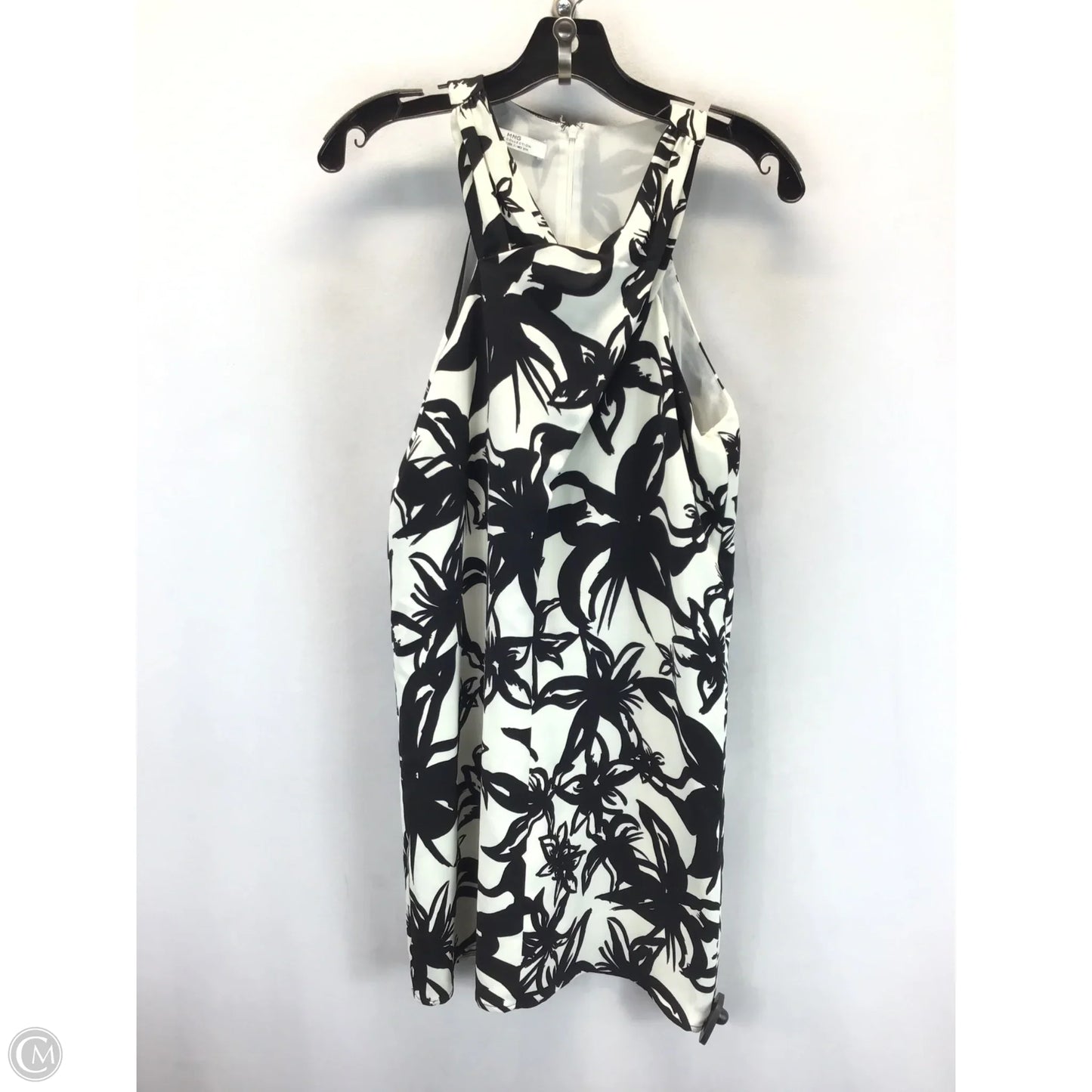 Dress Casual Midi By Mng In Black & Cream, Size: 2