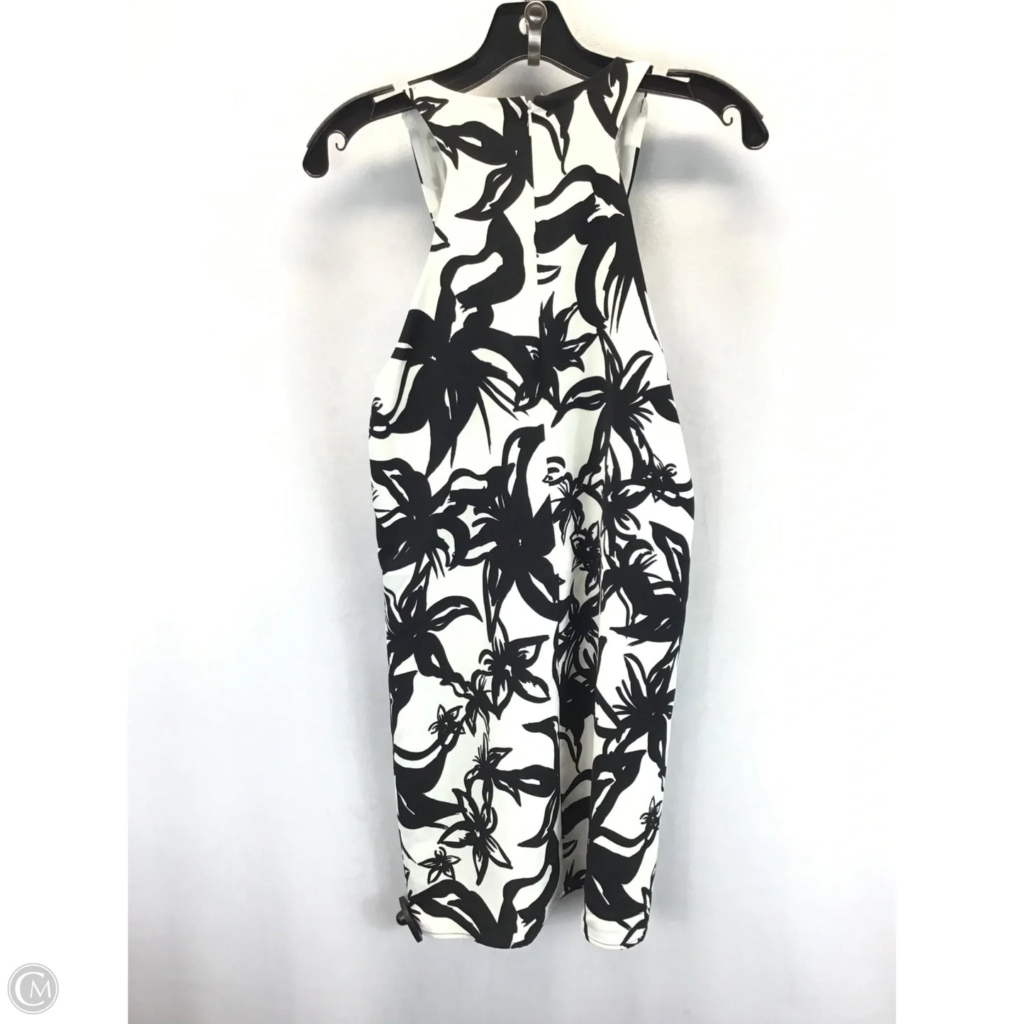 Dress Casual Midi By Mng In Black & Cream, Size: 2