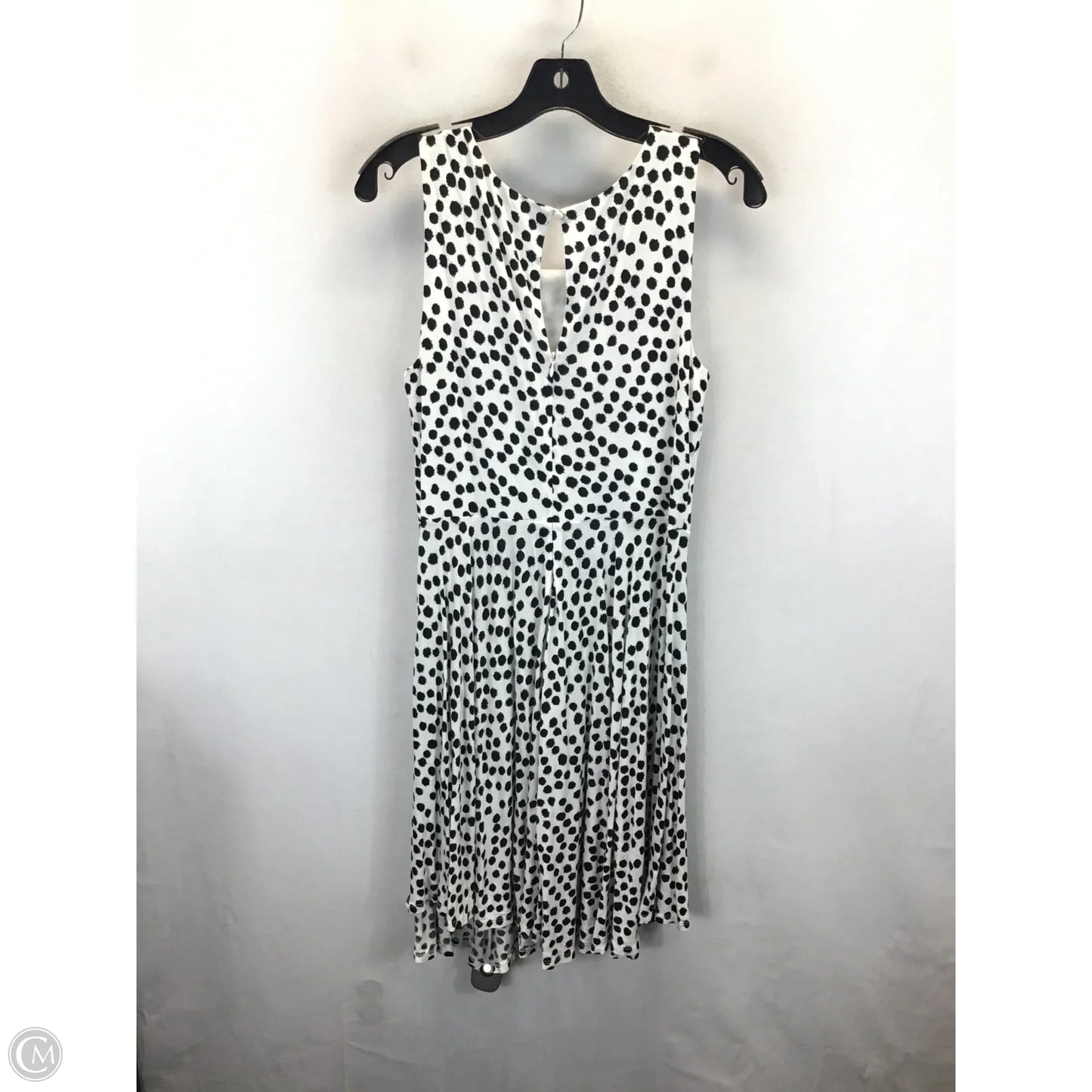 Dress Casual Midi By Loft In Black & White, Size: M