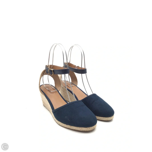 Shoes Heels Wedge By Style And Company In Blue, Size: 8.5