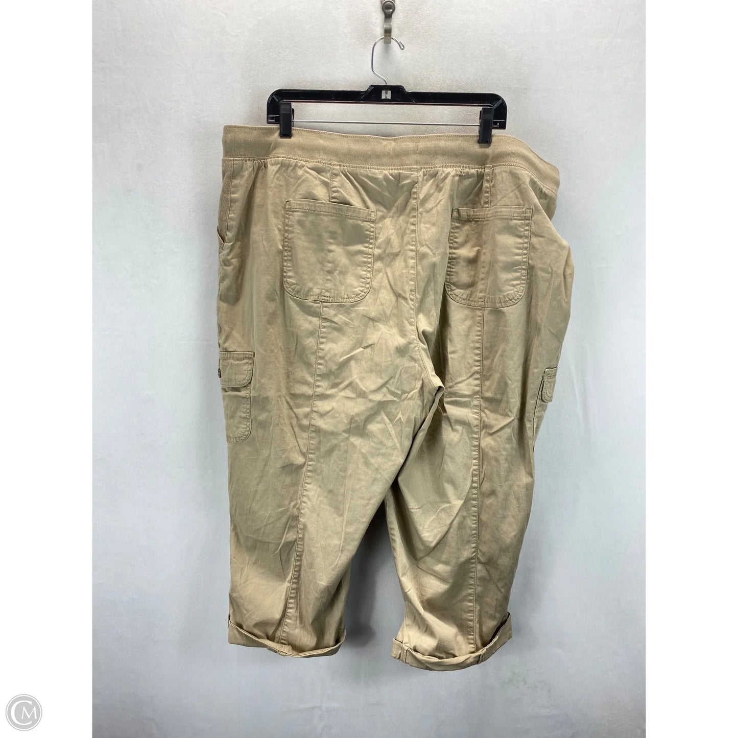 Capris By Terra & Sky In Tan, Size: 2x