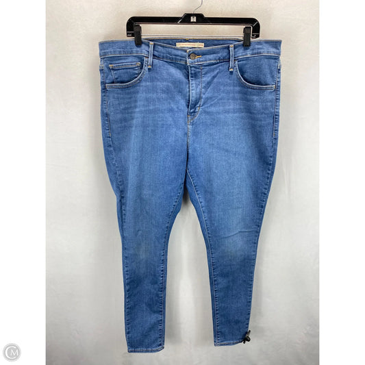 Jeans Skinny By Levis In Blue, Size: 20