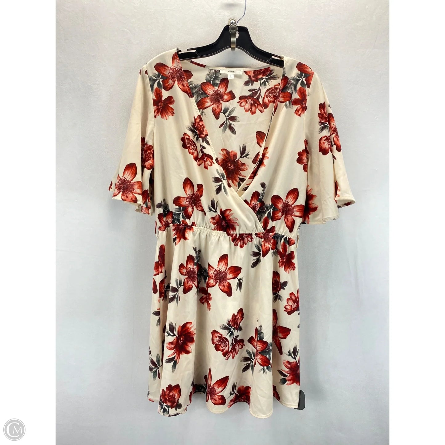 Dress Casual Midi By Mine In Floral Print, Size: L