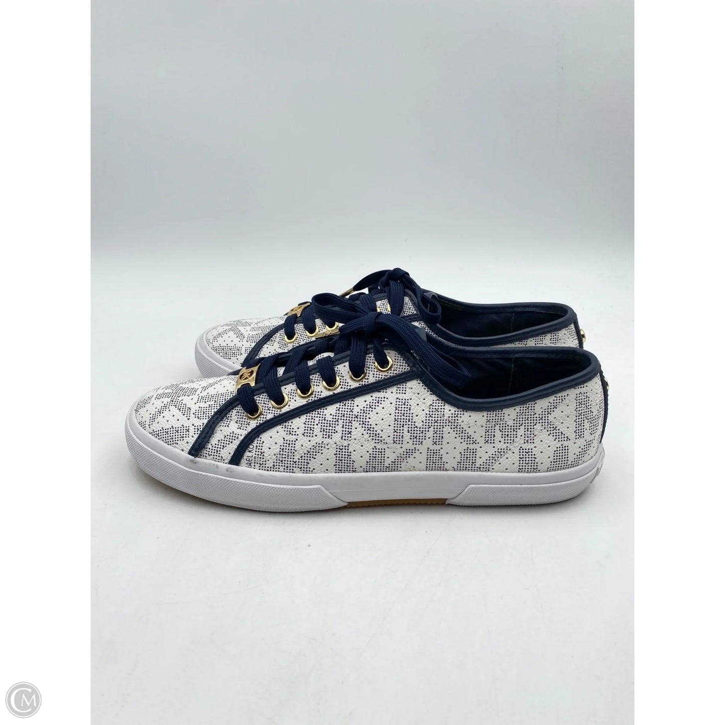 Shoes Designer By Michael Kors In Blue & White, Size: 9.5