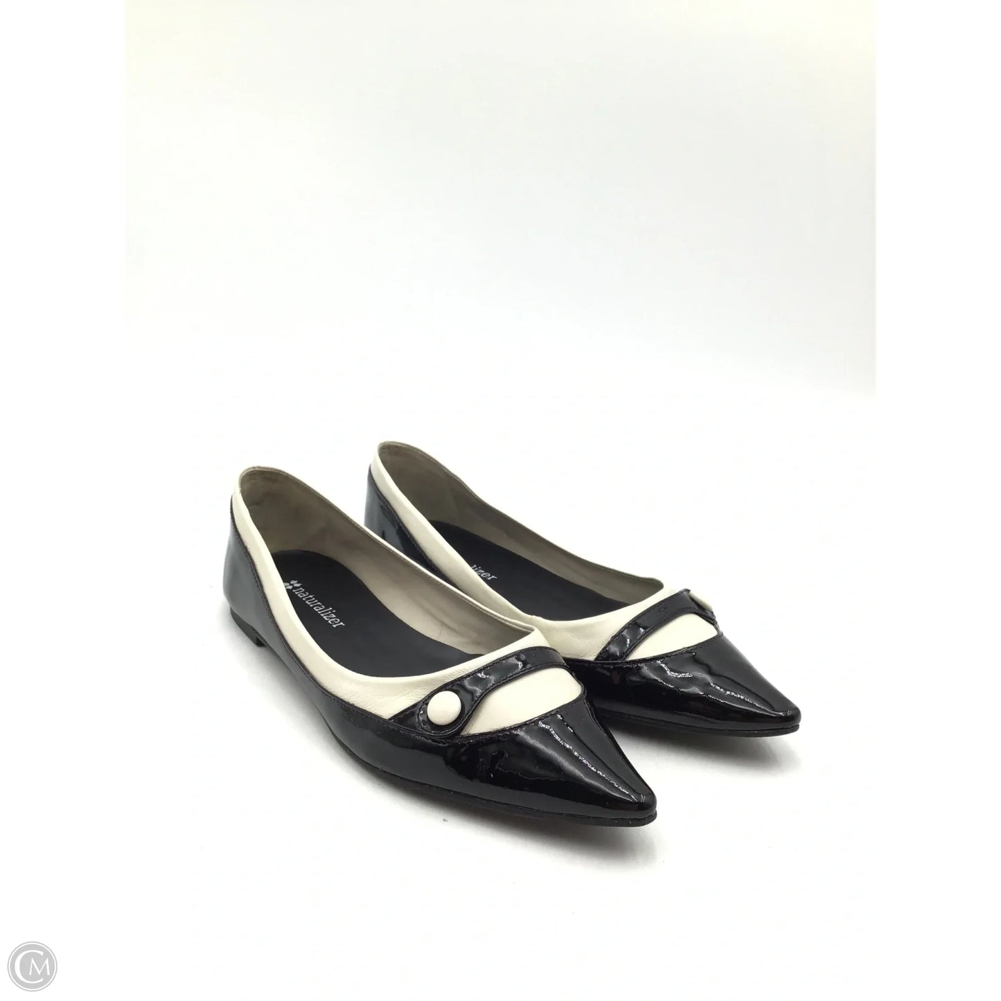 Shoes Flats By Naturalizer In Black & Cream, Size: 7.5
