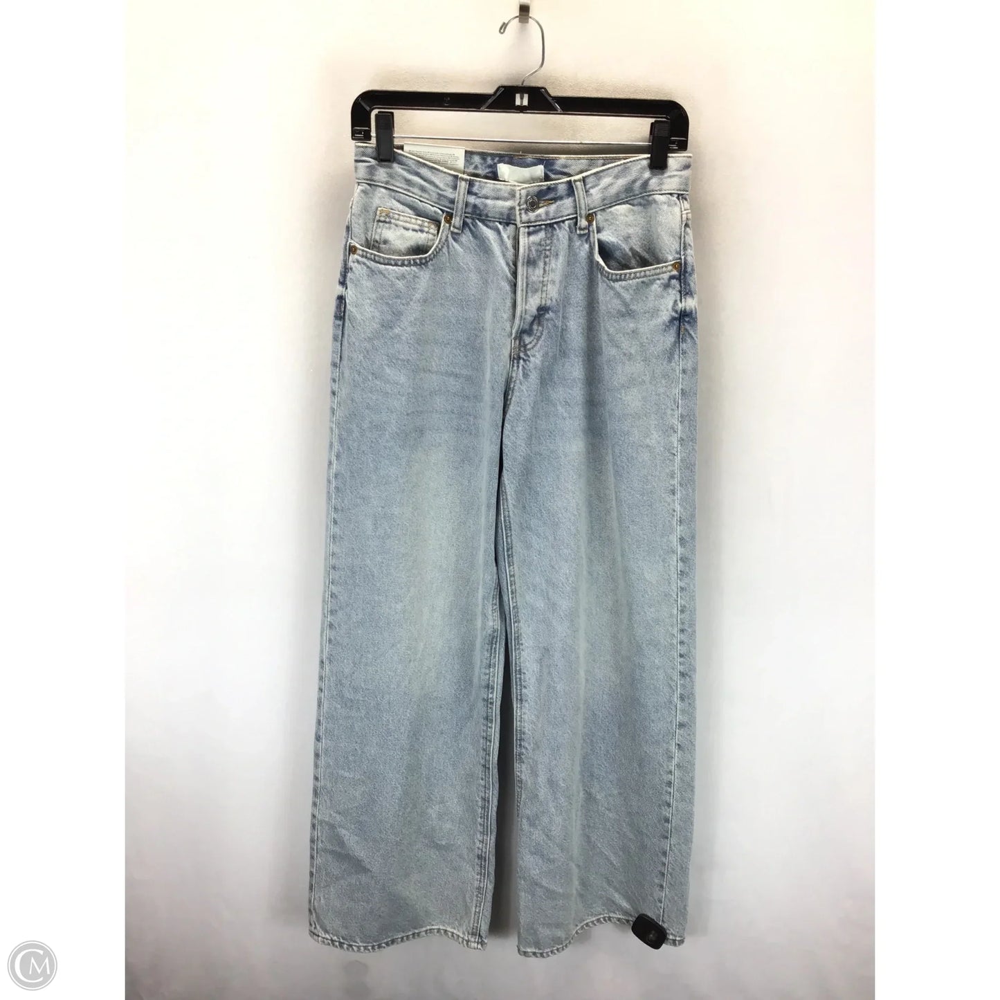 Jeans Wide Leg By H&m In Blue, Size: 4