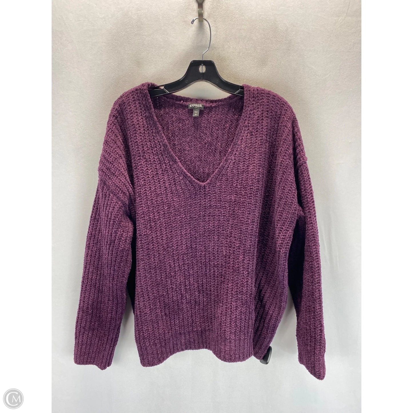 Sweater By Express In Purple, Size: L