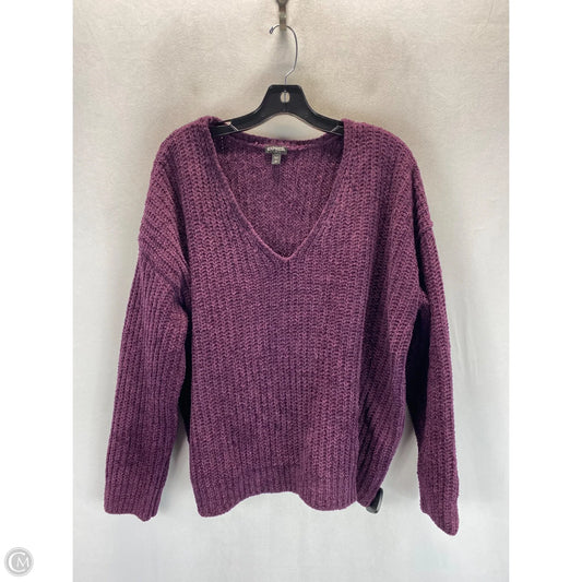 Sweater By Express In Purple, Size: L