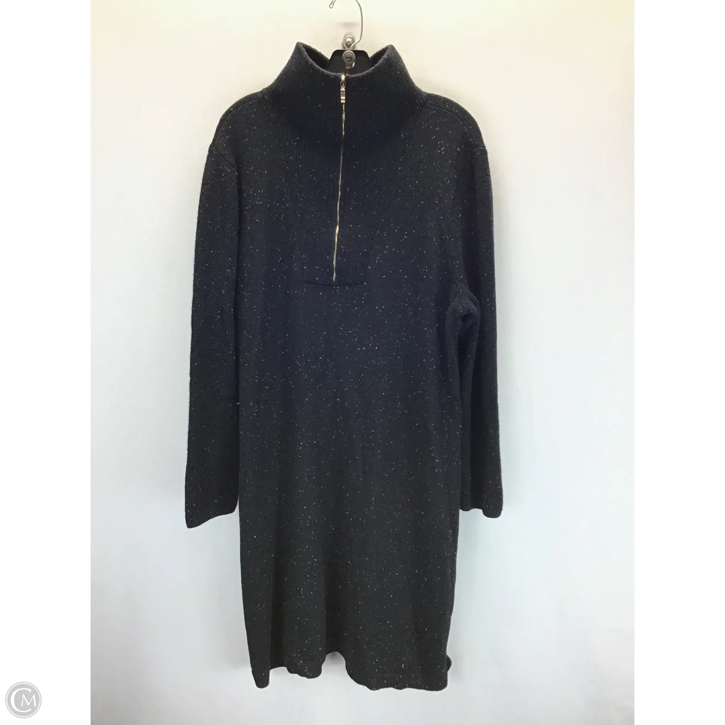 Dress Casual Midi By Talbots In Black, Size: 2x