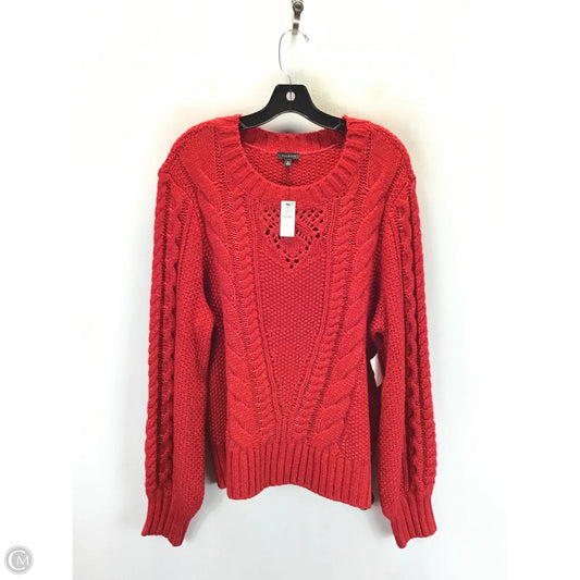 Sweater By Talbots In Red, Size: Xl