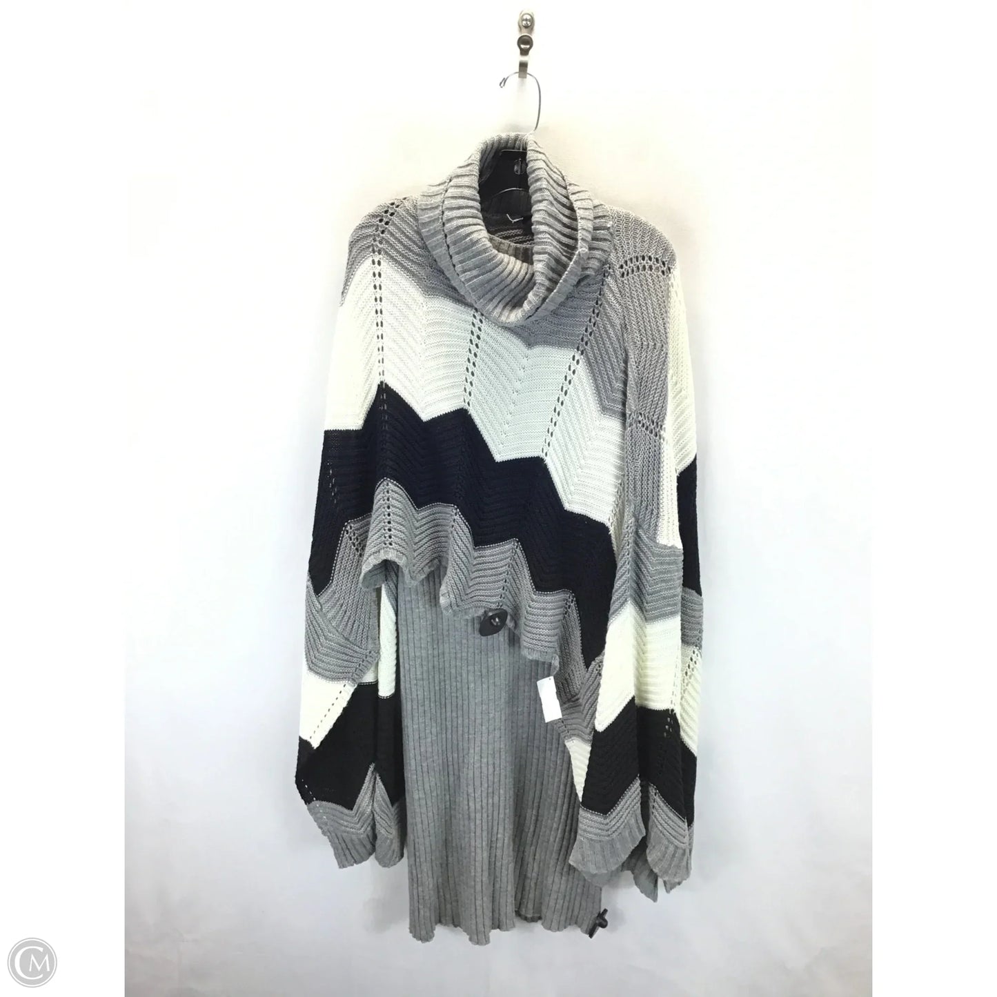 Dress Set 2pc By Ashley Stewart In Black & Grey, Size: 18