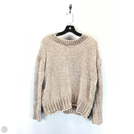 Sweater By Cynthia Rowley In Tan, Size: L