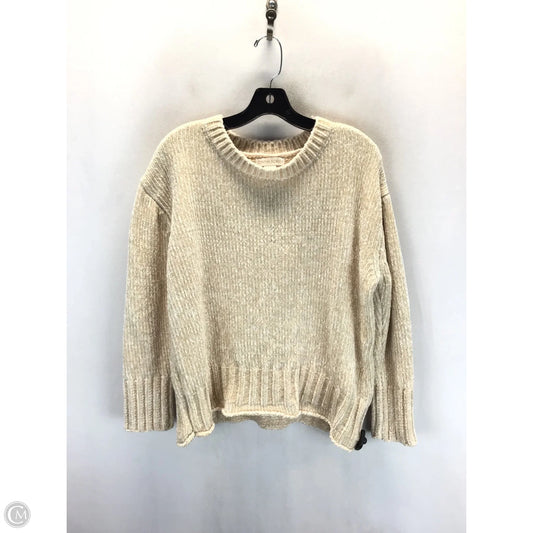Sweater By Cynthia Rowley In Tan, Size: L